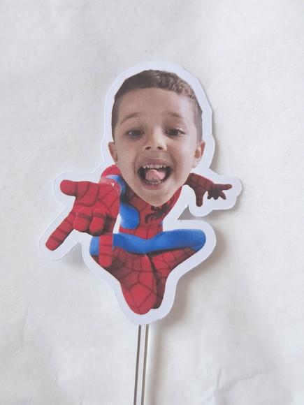 Topper Carinhas para Docinhos - Homem Aranha