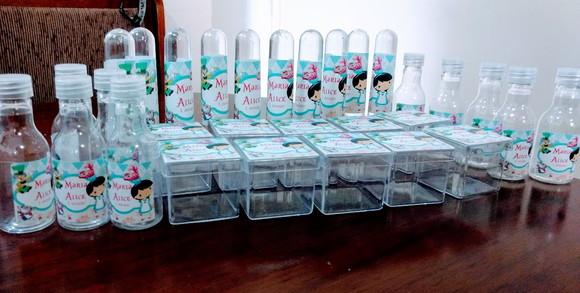 Kit 60 Itens Personalizados Alice no País das Maravilhas