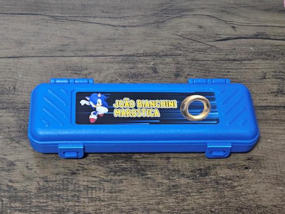 Estojo Escolar Personalizado Sonic