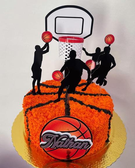 Topo de Bolo Basquete