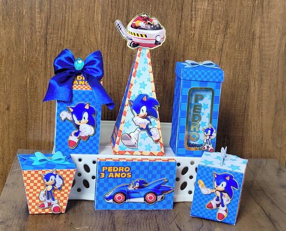 Kit de Personalizados Luxo Sonic 30 Peças
