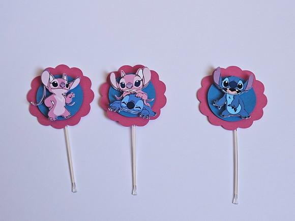 Topper para Docinhos Stitch e Angel