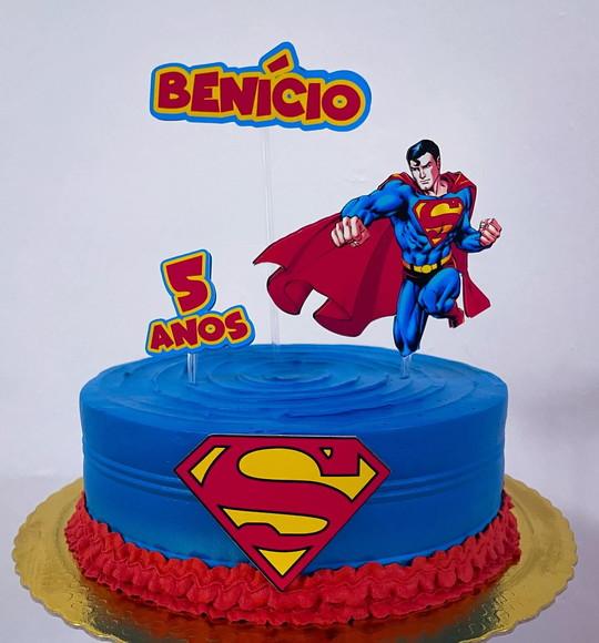 Topo de Bolo Super Homem