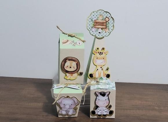 Kit Personalizado Luxo Safari 20 Peças