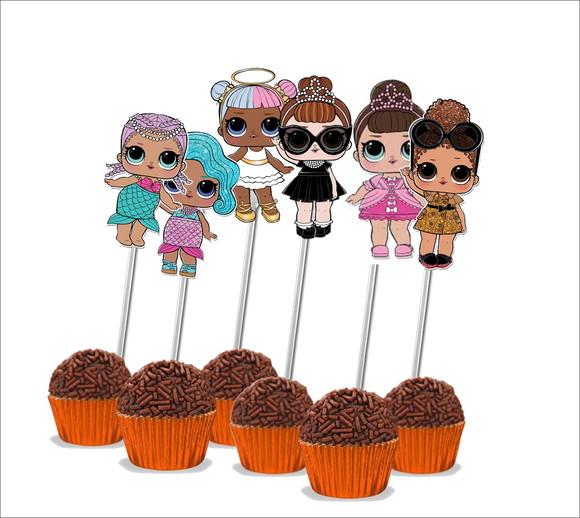 Topper para docinhos LOL Surprise