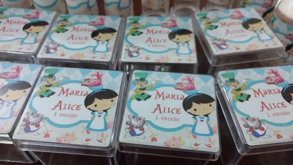 Caixinha Acrílico Alice no País das Maravilhas