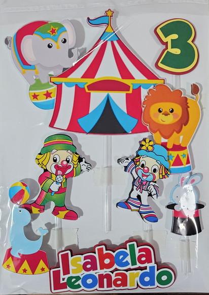 Topo de Bolo Circo - Patati Patata