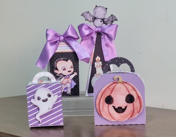Kit Clássico de Caixas Personalizadas Halloween 20 Peças