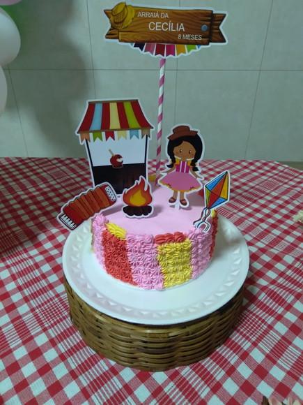 Topo de bolo Festa Junina