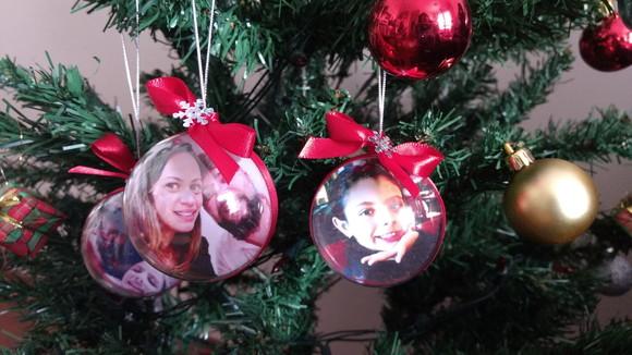 Bolinha de Natal com Foto