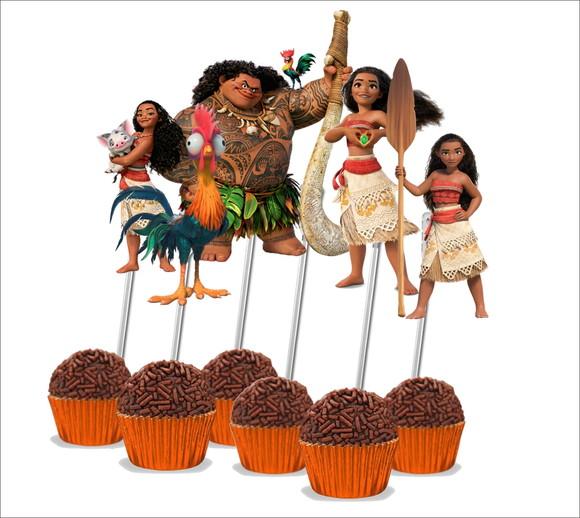 Topper para docinhos Moana