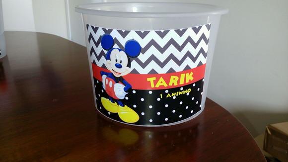 Balde de Pipoca Mickey