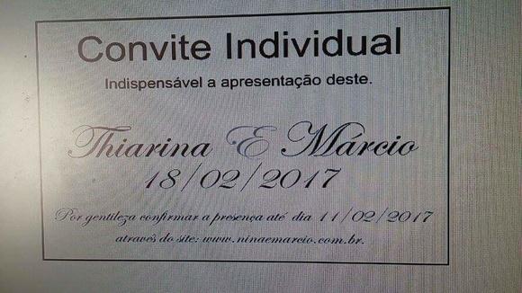 Convite Individual - NINA
