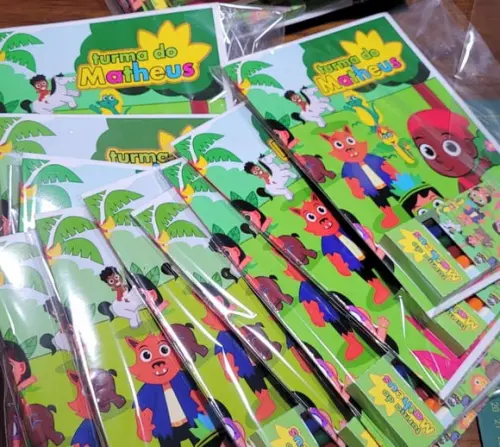 Kit Revista de Colorir Turma do Folclore