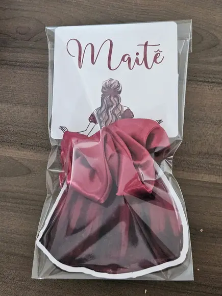 Lembrancinha Debutante Frufru Xuxinha Cetim