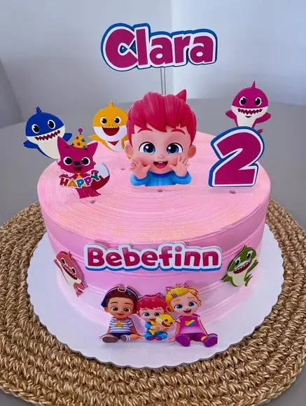 Topo de Bolo Bebê Finn