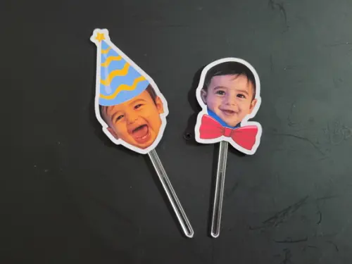 Topper Rostinhos para Docinhos