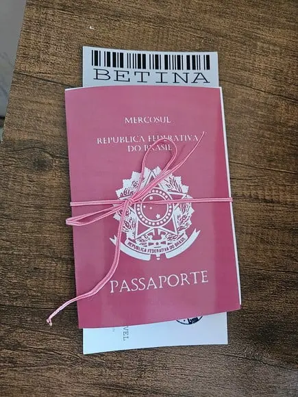 Convite Passaporte Madrinha