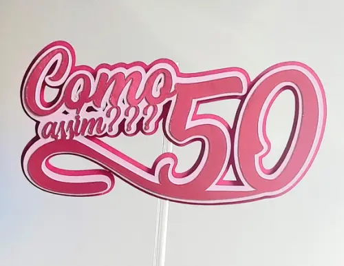 Topo de Bolo 50 Anos