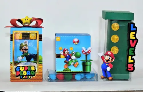 Kit de Personalizados Premium Mario Bross 30 Peças