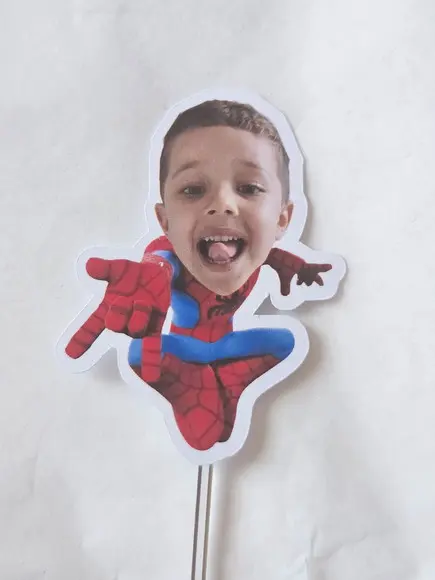 Topper Carinhas para Docinhos - Homem Aranha