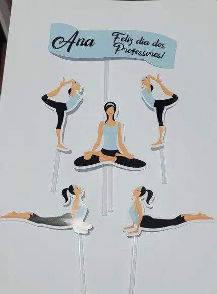 Topo de Bolo Yoga