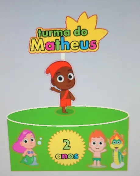 Topo de Bolo Turma do Folclore