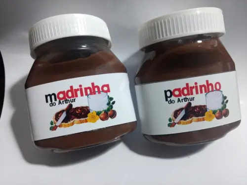 Nutella Personalizada Padrinhos