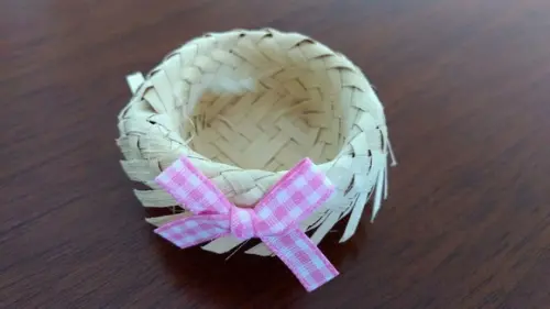 Chapeuzinho de Palha com lacinho