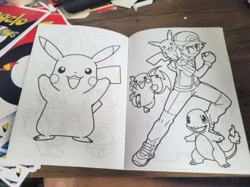 Kit Revista de Colorir Pokemon