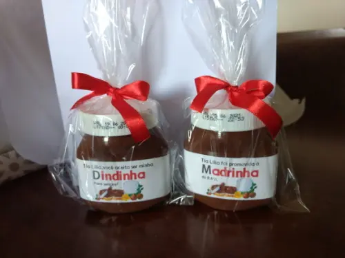 Convite Nutella Madrinha de Batismo