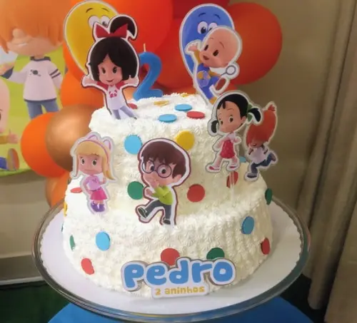 Topo de Bolo Cleo e Cuquin