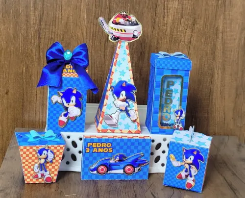Kit de Personalizados Luxo Sonic 30 Peças