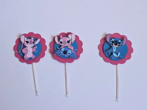 Topper para Docinhos Stitch e Angel