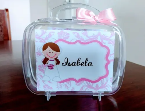 Maleta Convite Pajem e Daminha