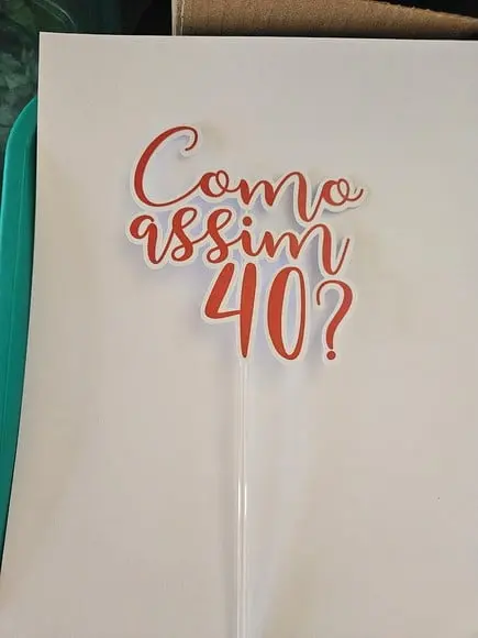 Topo de Bolo 40 Anos