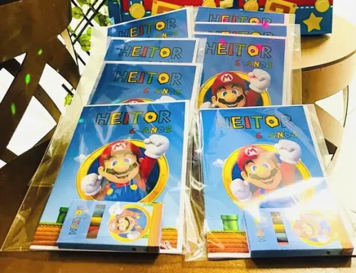 Revista de Colorir Super Mário