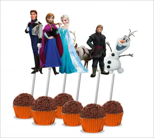 Topper para docinhos Frozen