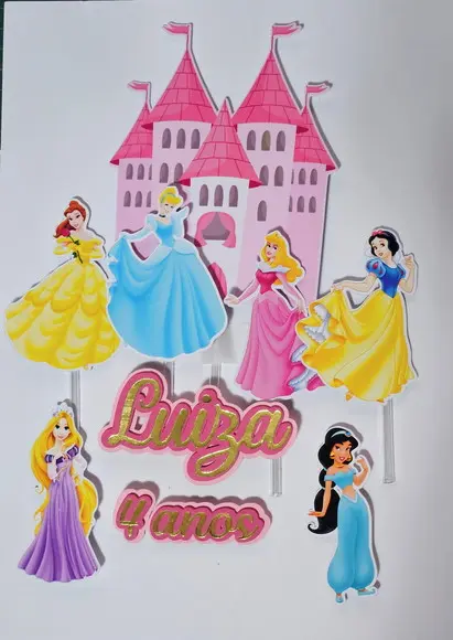 Topo de Bolo Princesas