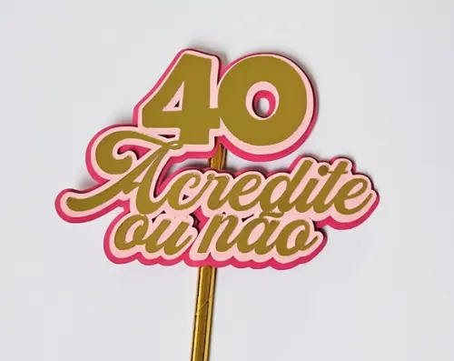 Topo de Bolo 40 Anos