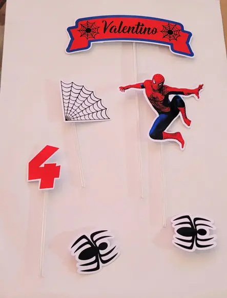 Topo de Bolo Homem Aranha