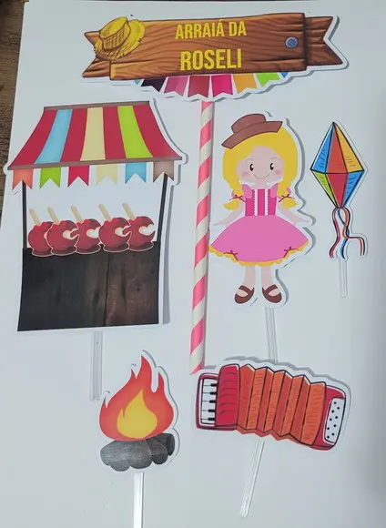 Topo de Bolo Festa Junina