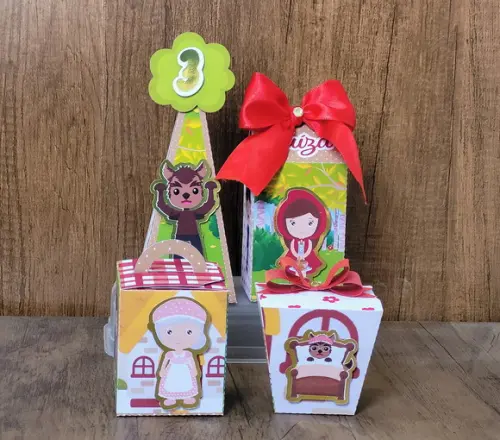 Kit de Personalizados Luxo Chapeuzinho Vermelho 20 Peças