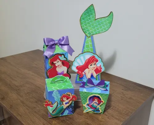 Kit de Personalizados Luxo A Pequena Sereia