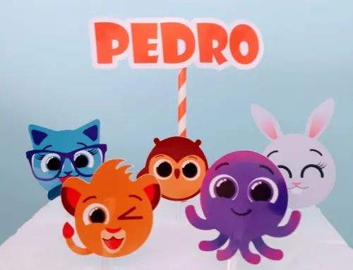 Topo de bolo mesversário Bolofofos