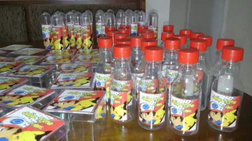Kit 130 Itens Personalizados + 60 kits jardinagem Pokemon