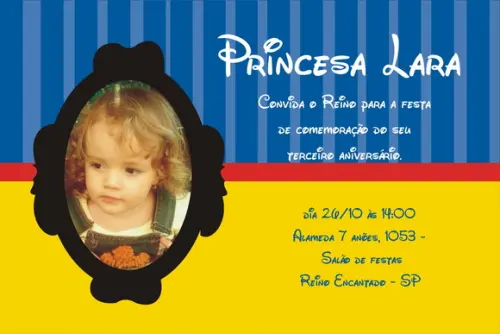 Convite Digital Branca de Neve