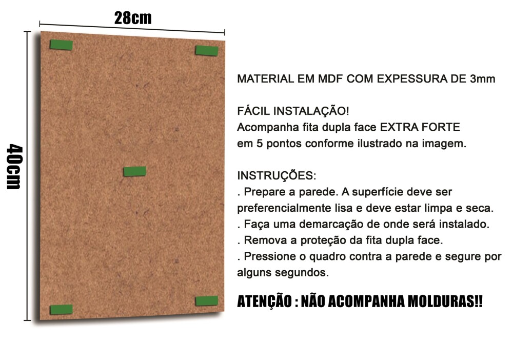 Quadro Aviso Regra Comportamento Trabalho Escritorio 28x40cm
