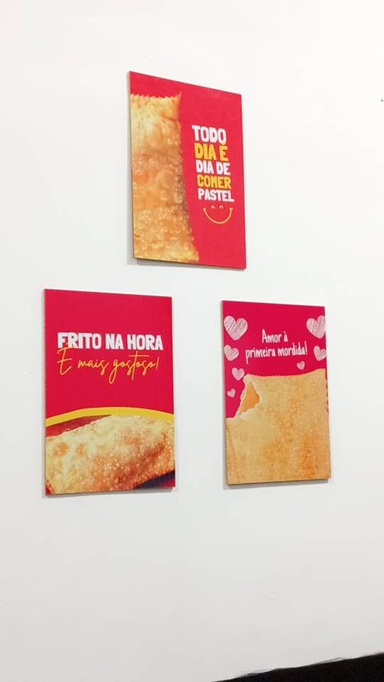 Quadros Pastel Frito Lanchonete Pastelaria 4 Peças 20x28cm