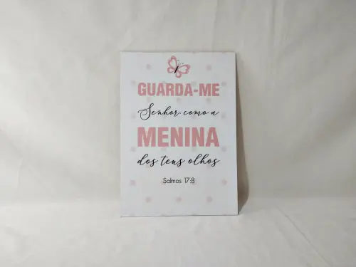 Quadros Menina Bailarina Borboletas Rosa Kit 3 Peças 20x28cm